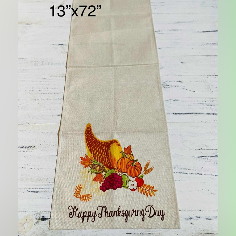 Harvest Cornucopia Table Runner
